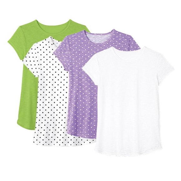 4-PACK MULTI TEE SHIRTS TOPS. - Picture 1 of 3